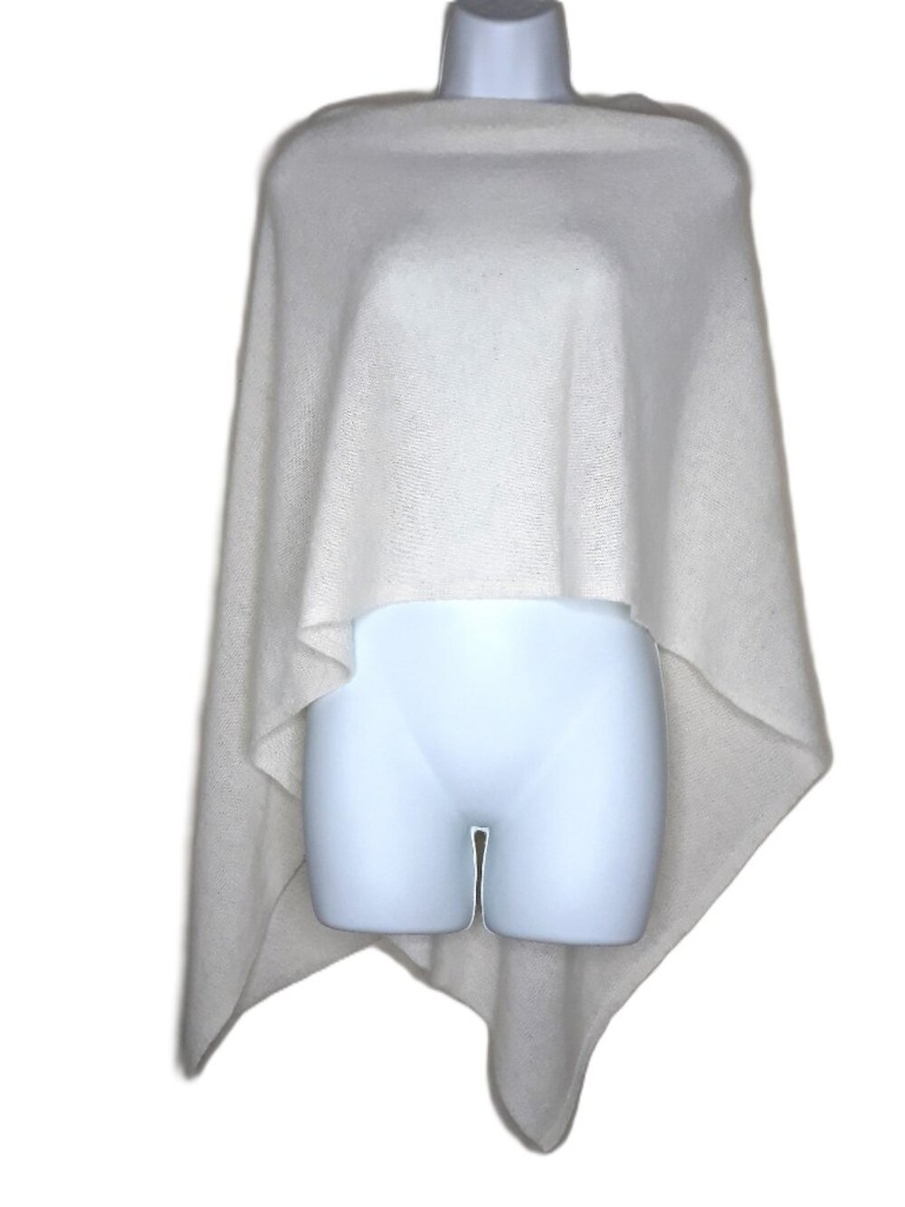 Alashan 100% Cashmere Dress Topper Poncho OSFM Lightweight Chic